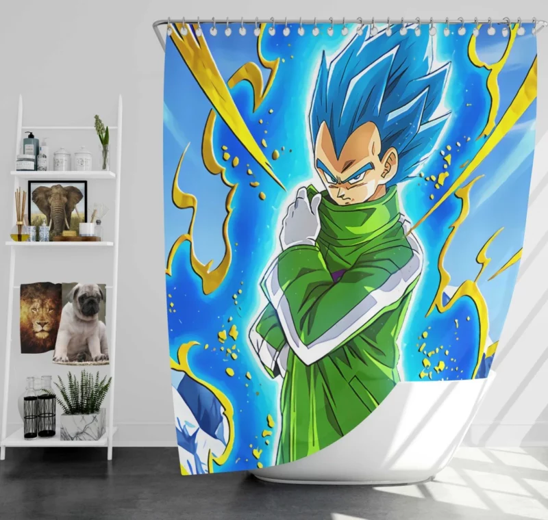 Legendary Saiyan Broly Rivalry Anime Shower Curtain