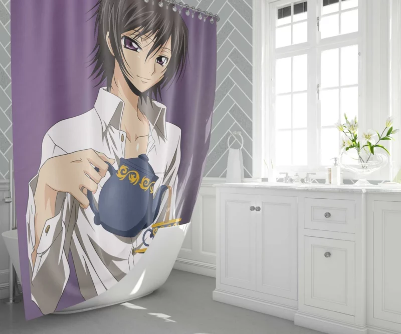 Lelouch Ambitious Scheme Anime Shower Curtain 1