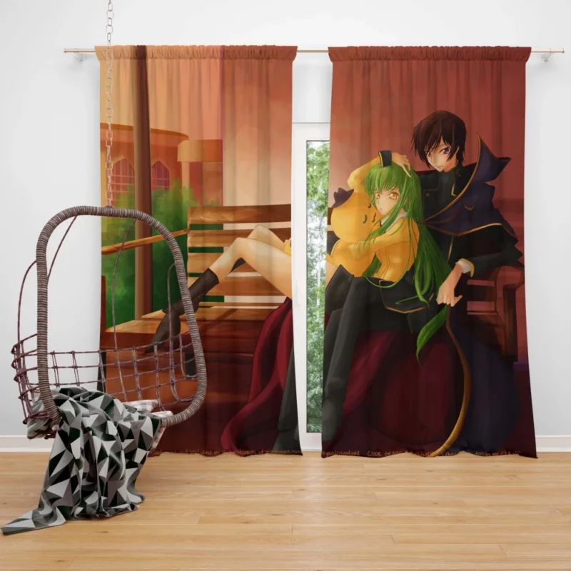 Lelouch & C.C. Story Anime Curtain