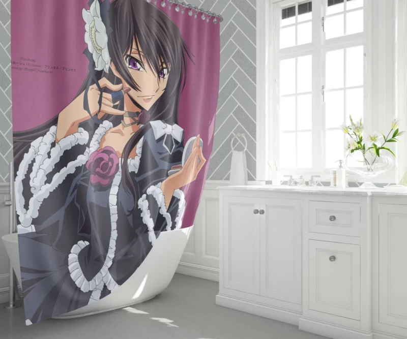 Lelouch Challenging Path Anime Shower Curtain 1