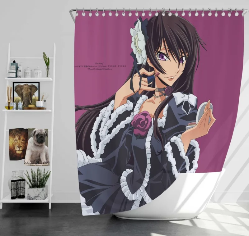 Lelouch Challenging Path Anime Shower Curtain