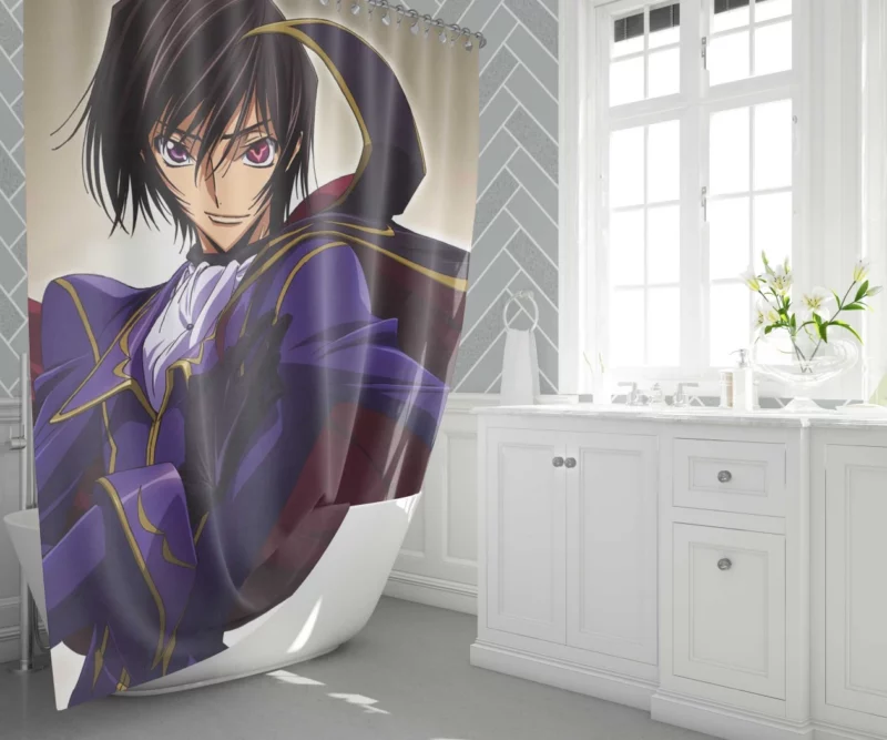 Lelouch Complex Journey Anime Shower Curtain 1