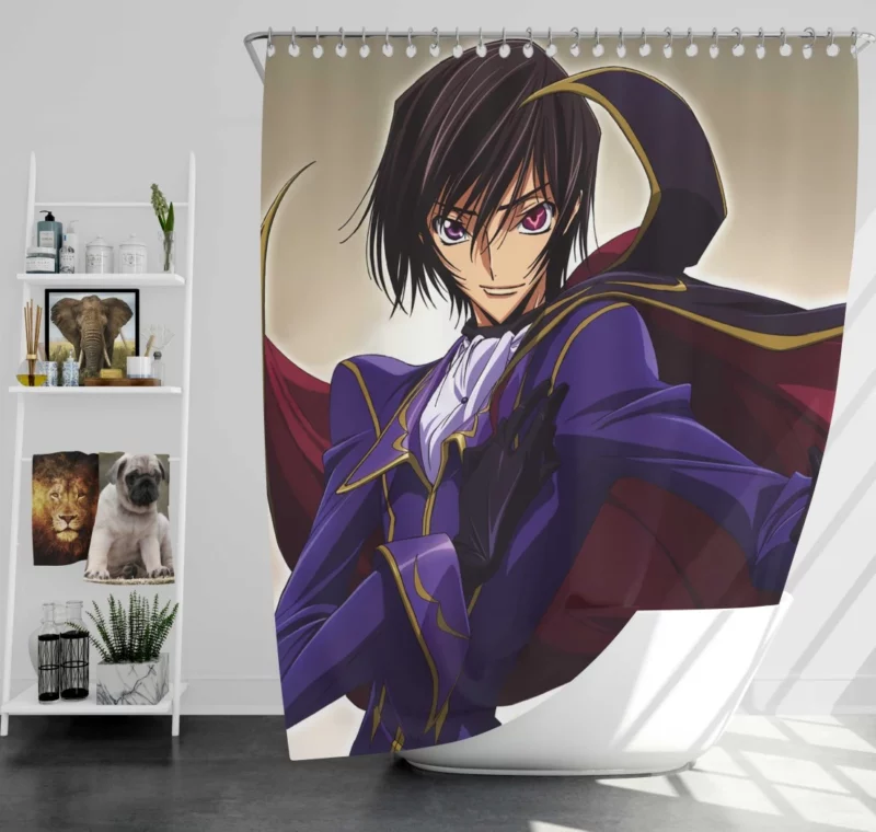 Lelouch Complex Journey Anime Shower Curtain