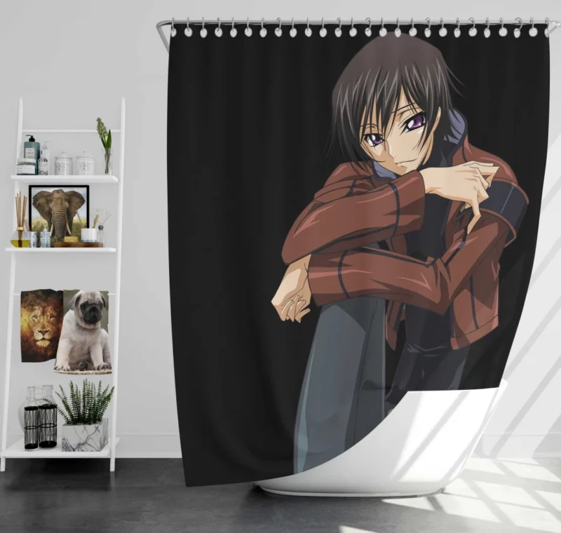 Lelouch Destiny Unveiled Anime Shower Curtain