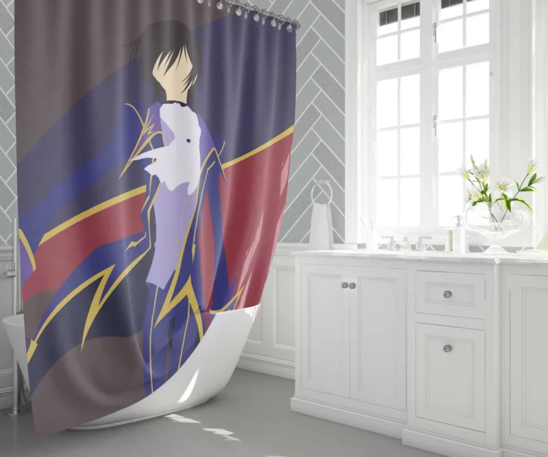 Lelouch Determined Path Anime Shower Curtain 1