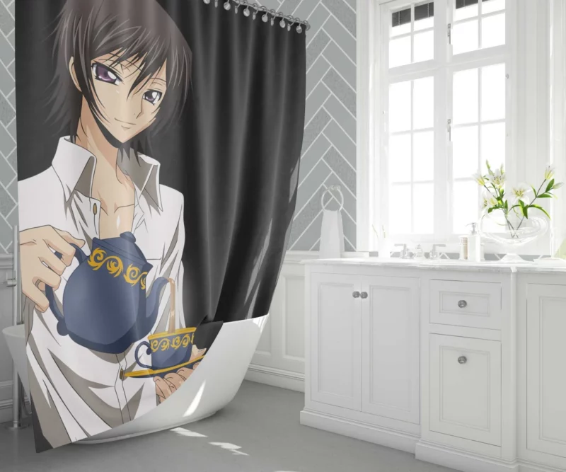 Lelouch Epic Journey Anime Shower Curtain 1