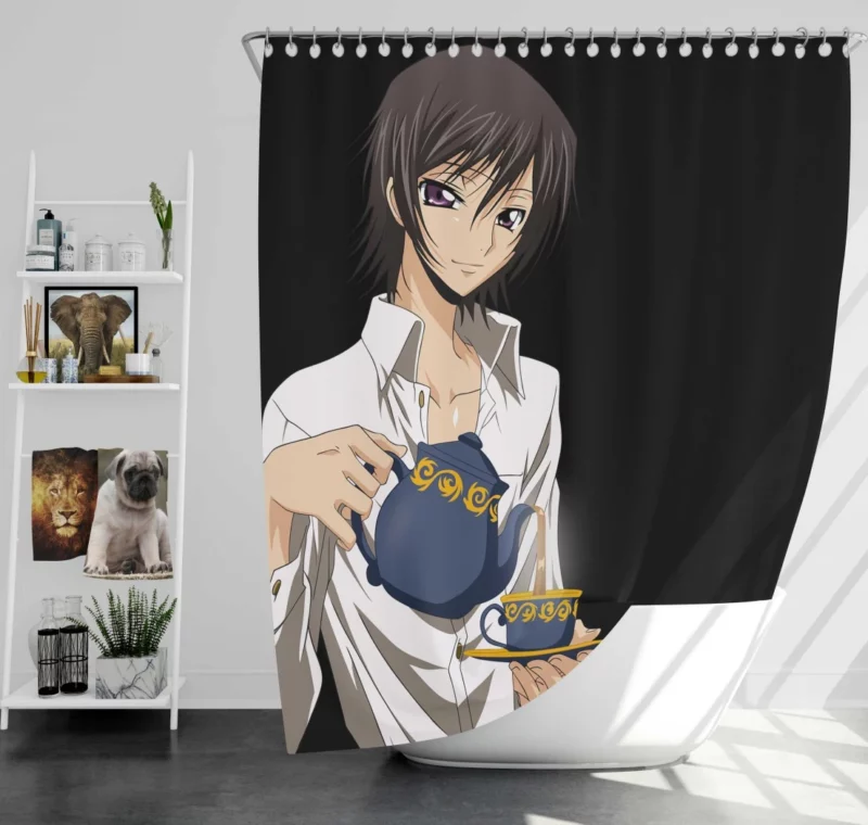 Lelouch Epic Journey Anime Shower Curtain