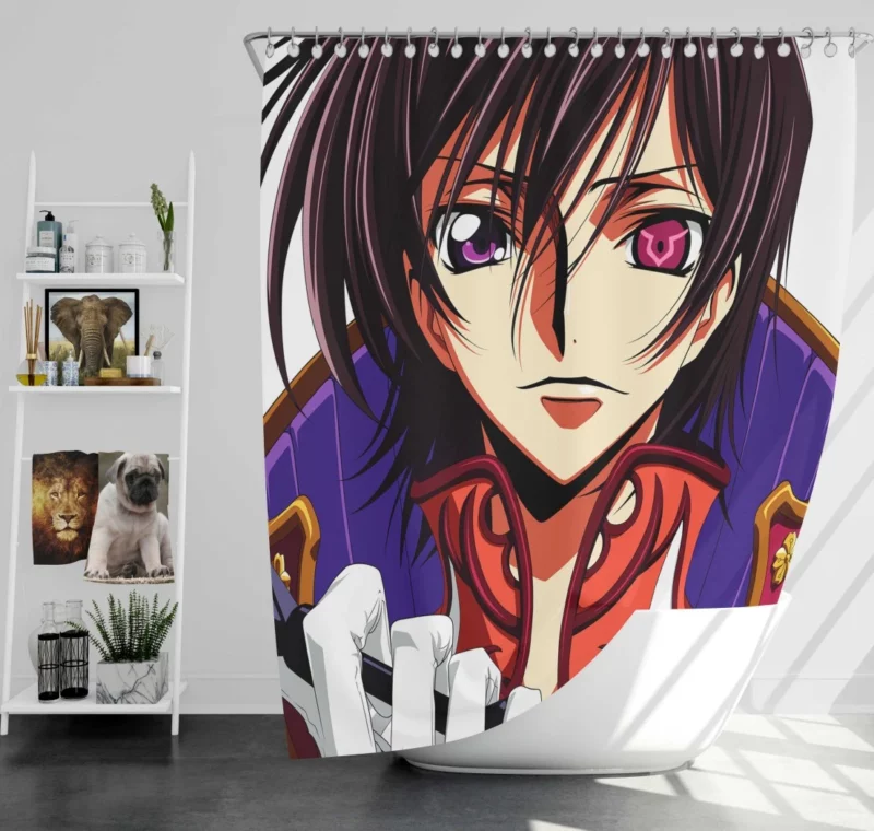 Lelouch Epic Odyssey Anime Shower Curtain