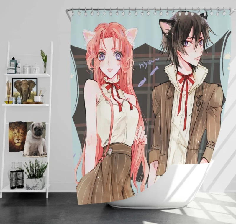 Lelouch & Euphemia Fate Anime Shower Curtain