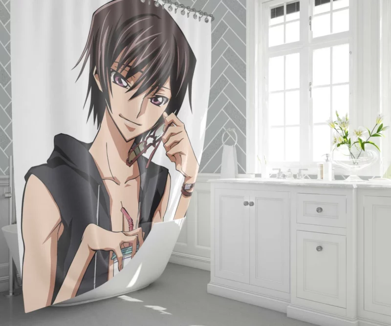 Lelouch Fateful Journey Anime Shower Curtain 1