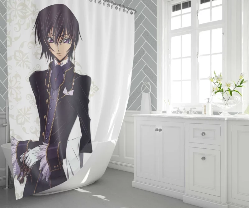 Lelouch Intriguing Path Anime Shower Curtain 1