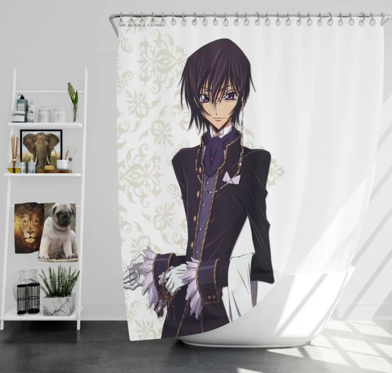 Lelouch Intriguing Path Anime Shower Curtain