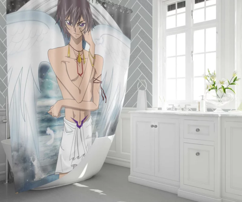 Lelouch Journey Unveiled Anime Shower Curtain 1