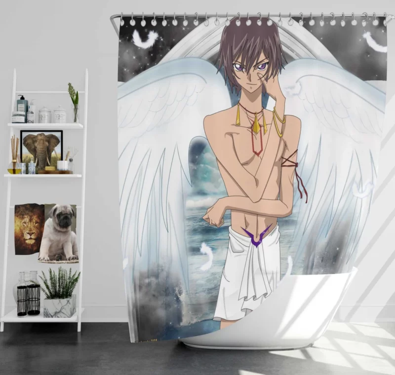 Lelouch Journey Unveiled Anime Shower Curtain