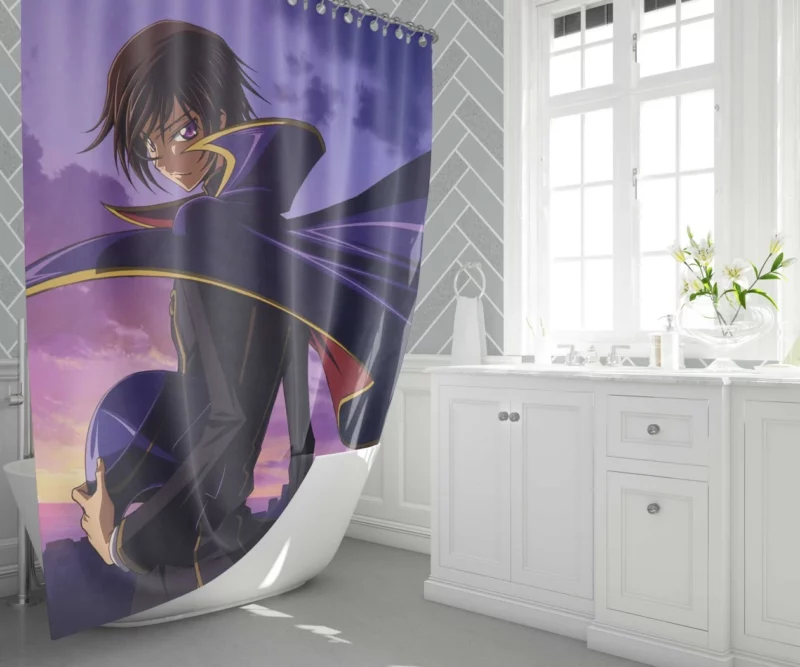 Lelouch Lamperouge Quest Anime Shower Curtain 1