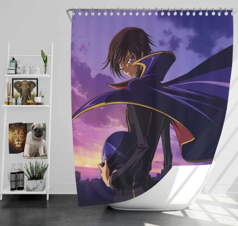 Lelouch Lamperouge Quest Anime Shower Curtain