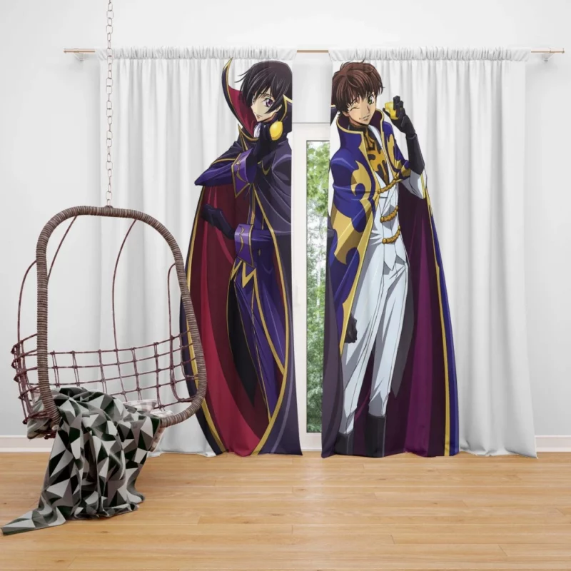 Lelouch Lamperouge Suzaku Kururugi Anime Curtain