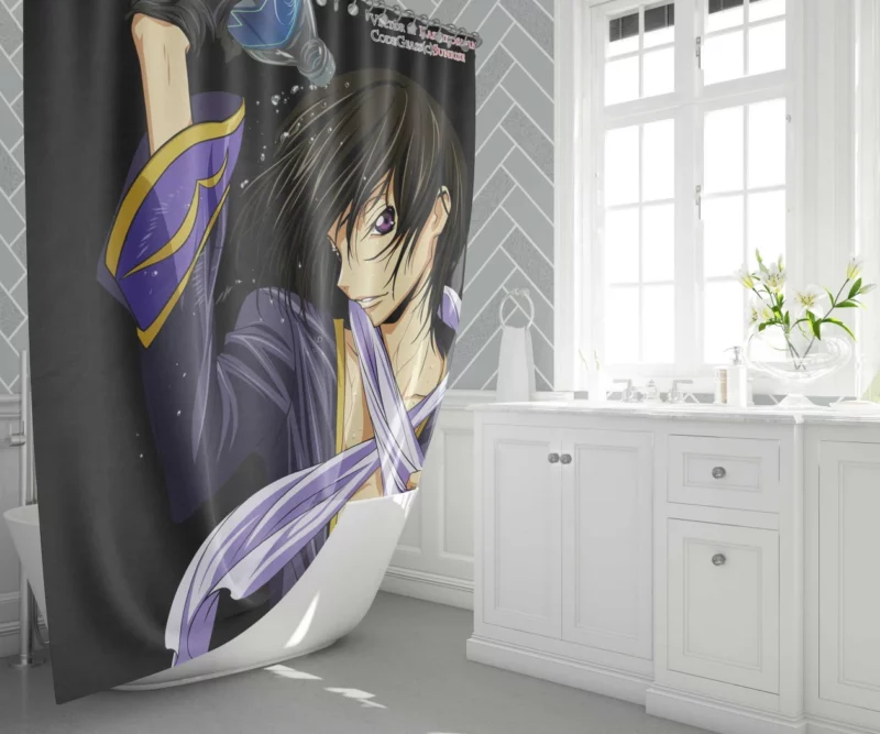 Lelouch Royal Destiny Anime Shower Curtain 1