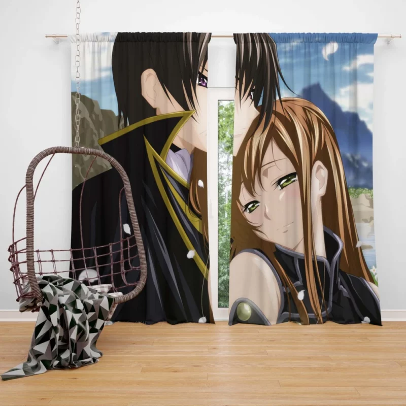 Lelouch & Shirley Story Anime Curtain