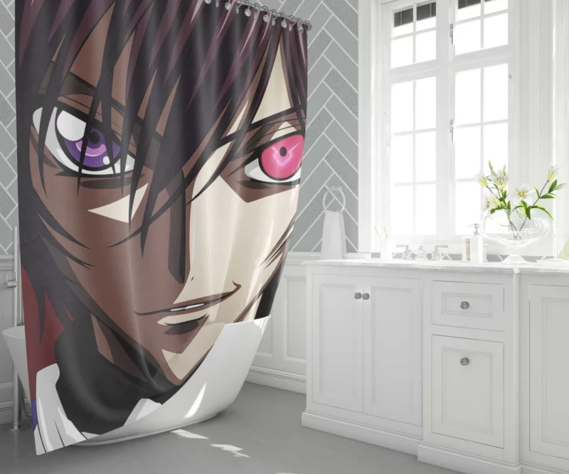 Lelouch Strategy Unleashed Anime Shower Curtain 1