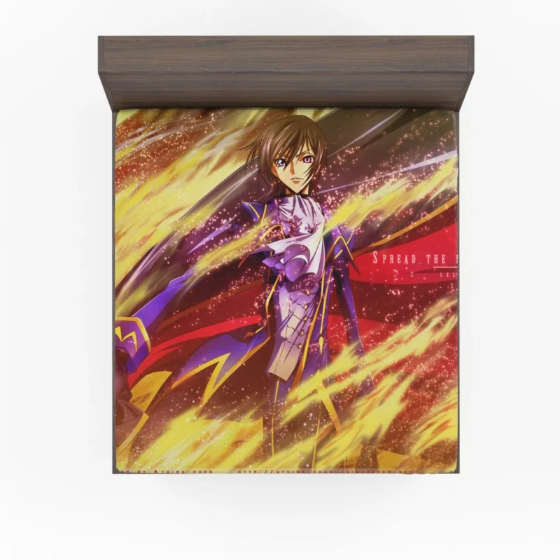 Lelouch Strategy Unraveled Anime Fitted Sheet