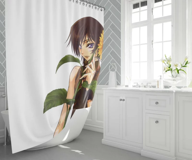 Lelouch Unbreakable Bond Anime Shower Curtain 1