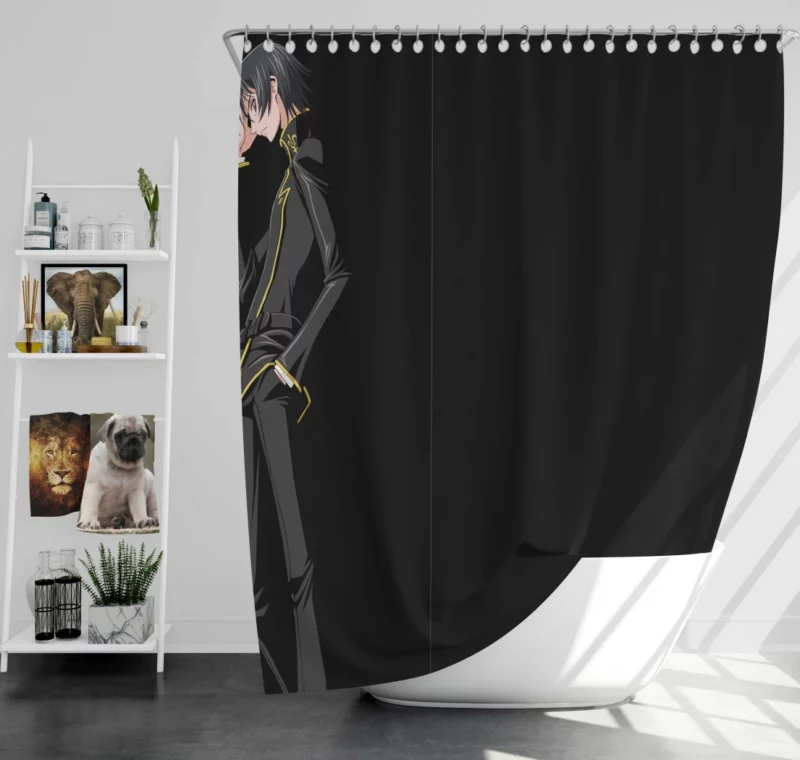 Lelouch Unforgettable Impact Anime Shower Curtain