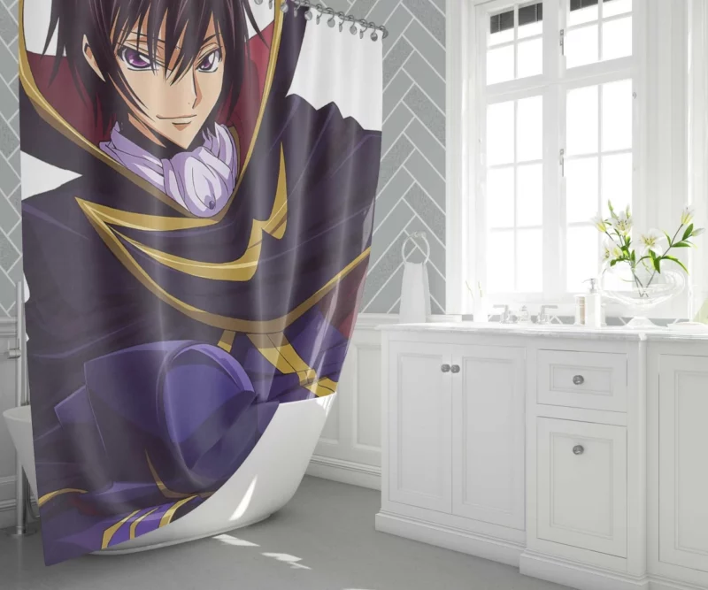 Lelouch Unforgettable Tale Anime Shower Curtain 1