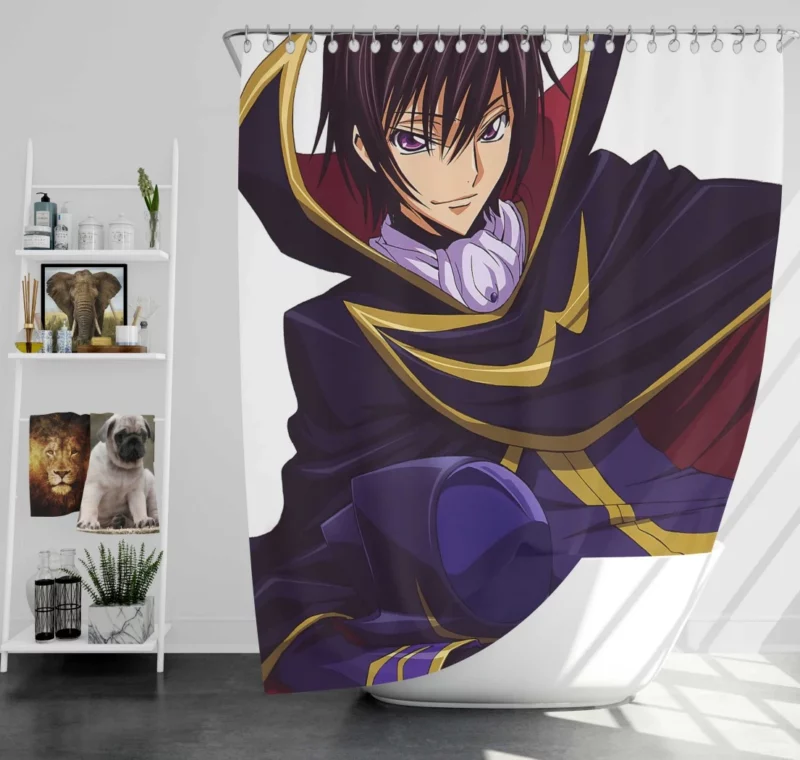 Lelouch Unforgettable Tale Anime Shower Curtain