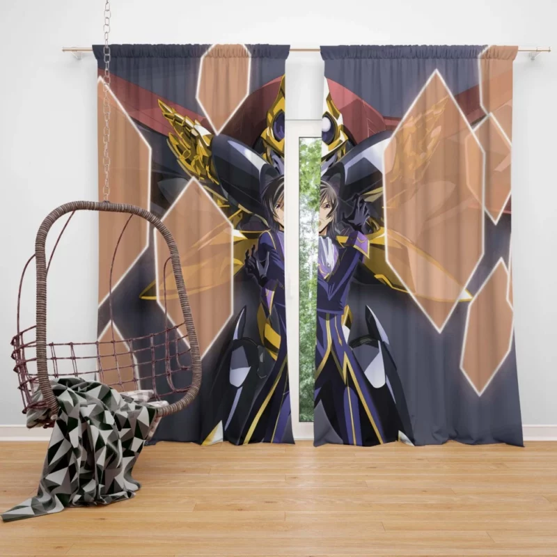 Lelouch Unwavering Spirit Anime Curtain