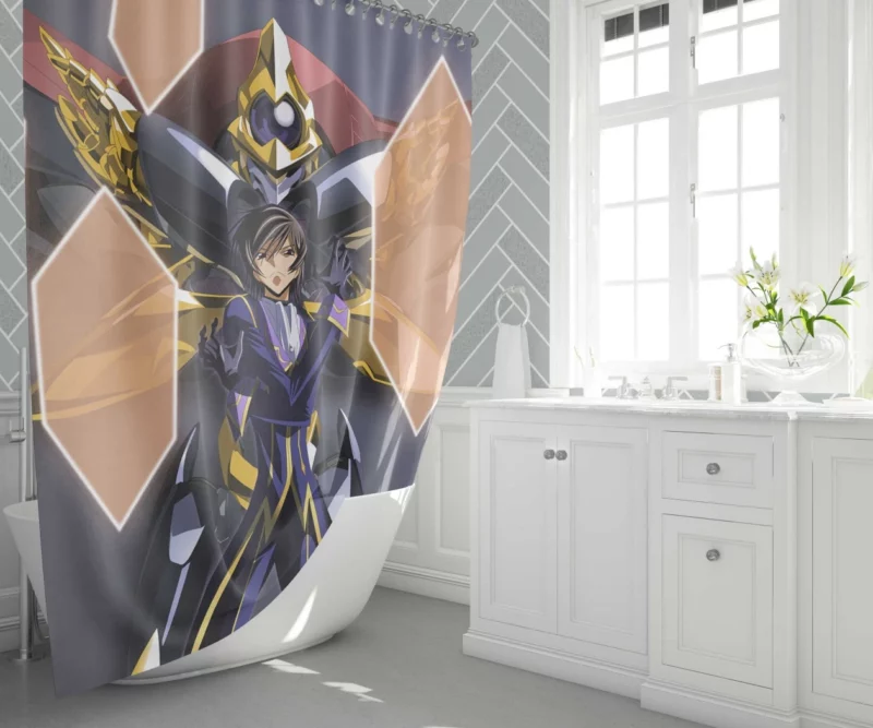 Lelouch Unwavering Spirit Anime Shower Curtain 1