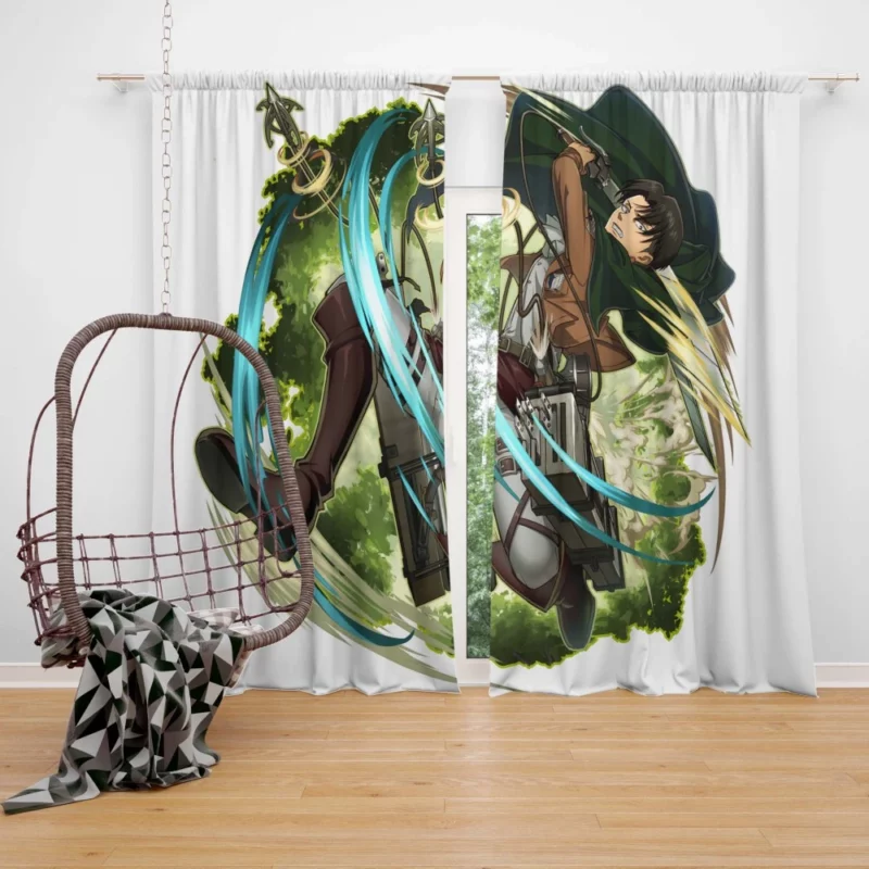 Levi Ackerman Humanity Hope Anime Curtain