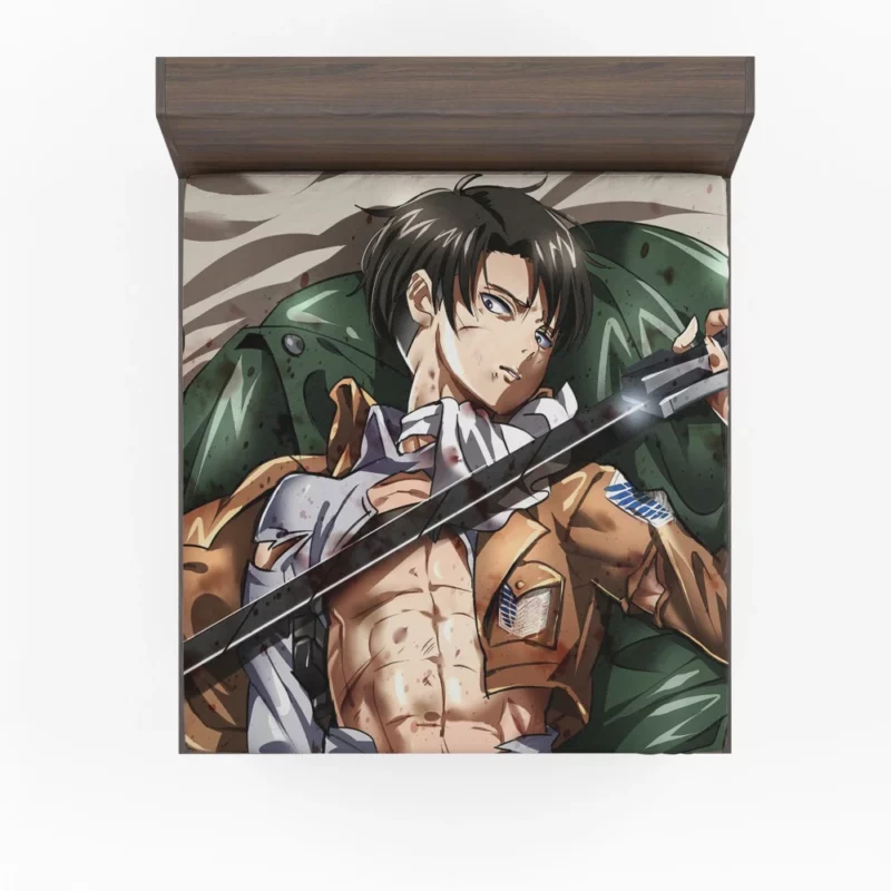 Levi Ackerman Humanity Shield Anime Fitted Sheet