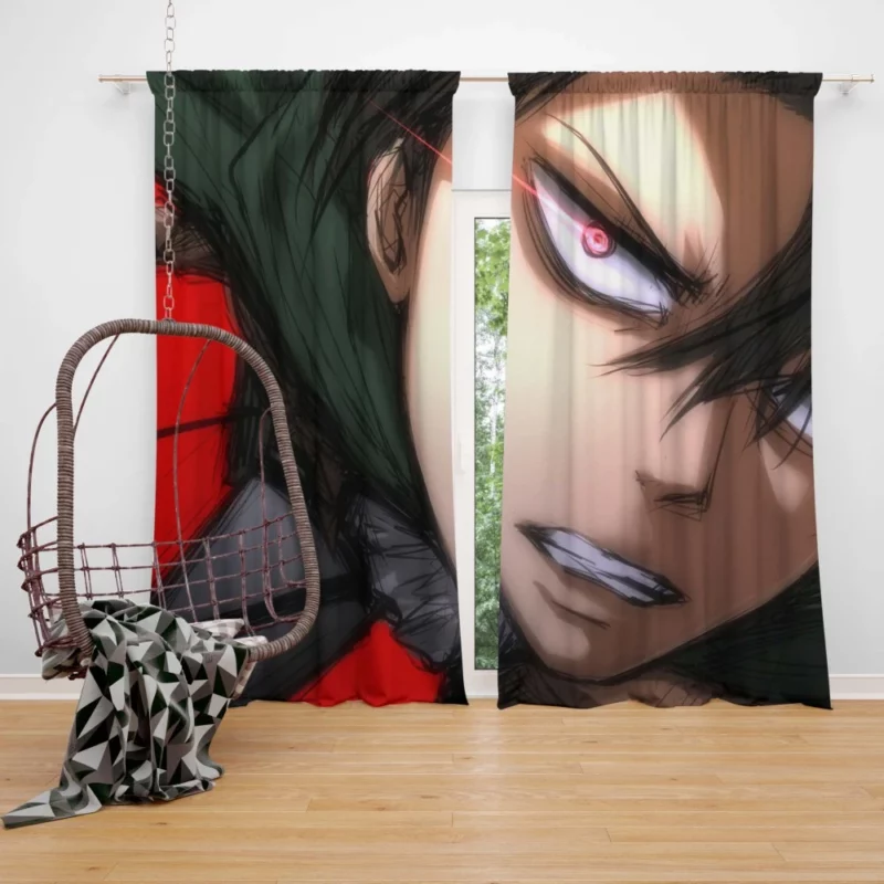 Levi Ackerman Legendary Blade Anime Curtain