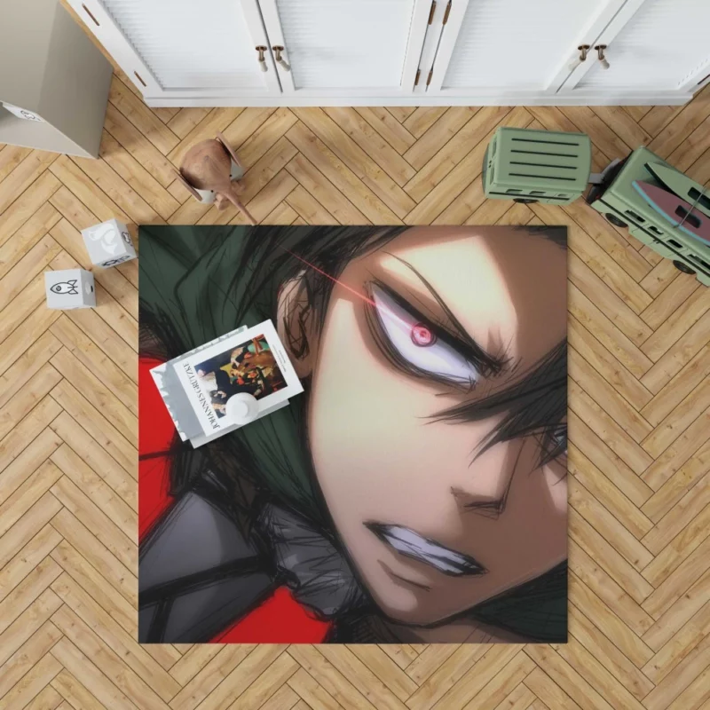 Levi Ackerman Legendary Blade Anime Rug