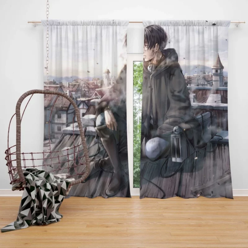 Levi Ackerman Lethal Blade Anime Curtain