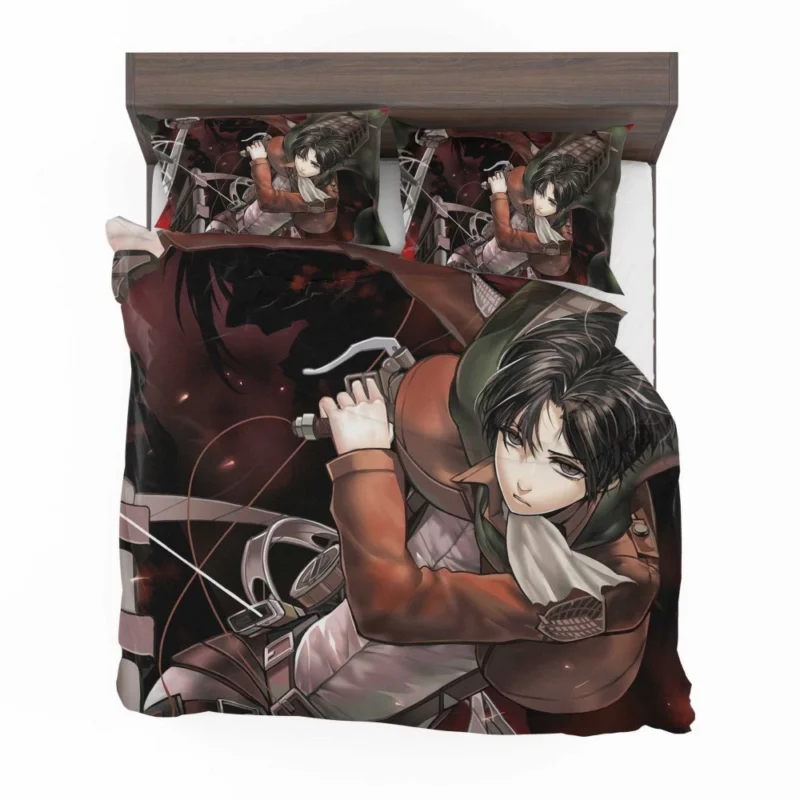 Levi Ackerman Loyal Warrior Anime Bedding Set 1