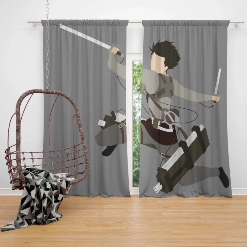 Levi Ackerman Oath Unbroken Anime Curtain