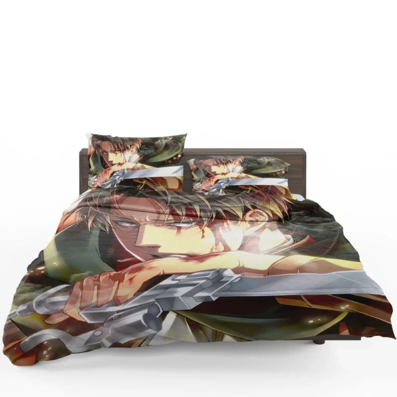 Levi Ackerman Shrouded Past Anime Bedding Set