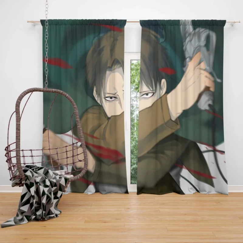 Levi Ackerman Struggle Unveiled Anime Curtain