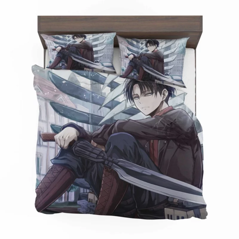 Levi Ackerman Swordmaster Path Anime Bedding Set 1