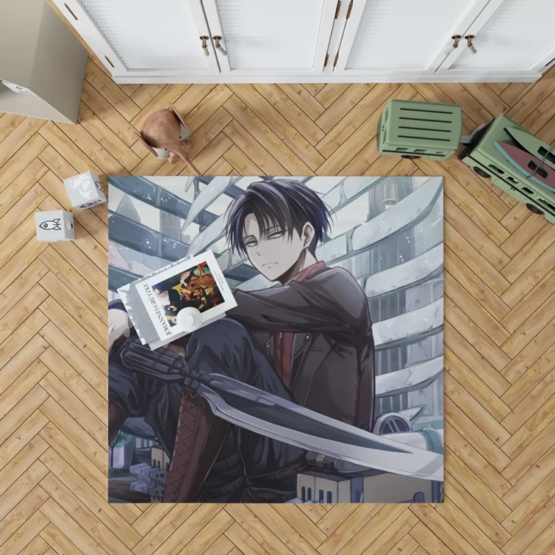 Levi Ackerman Swordmaster Path Anime Rug