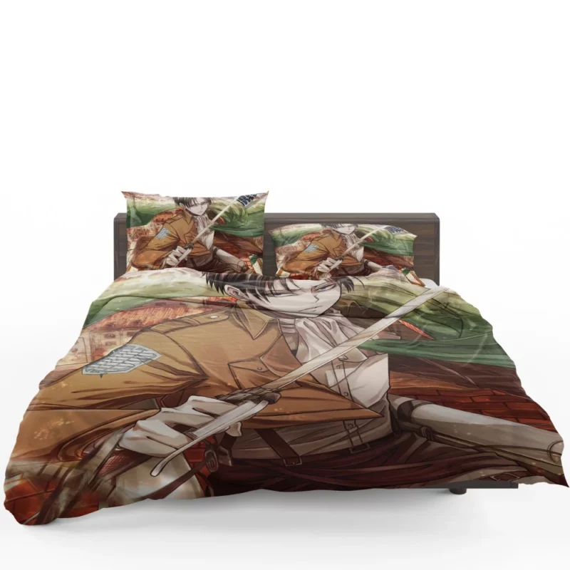 Levi Ackerman Titan Bane Anime Bedding Set