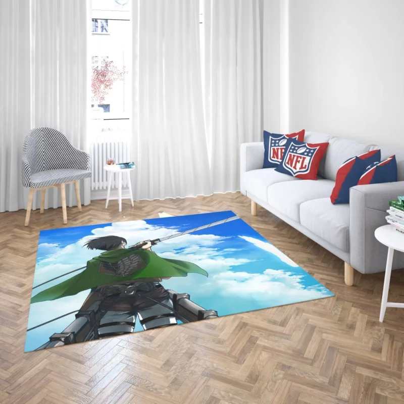 Levi Ackerman Titan Tamer Anime Rug 2