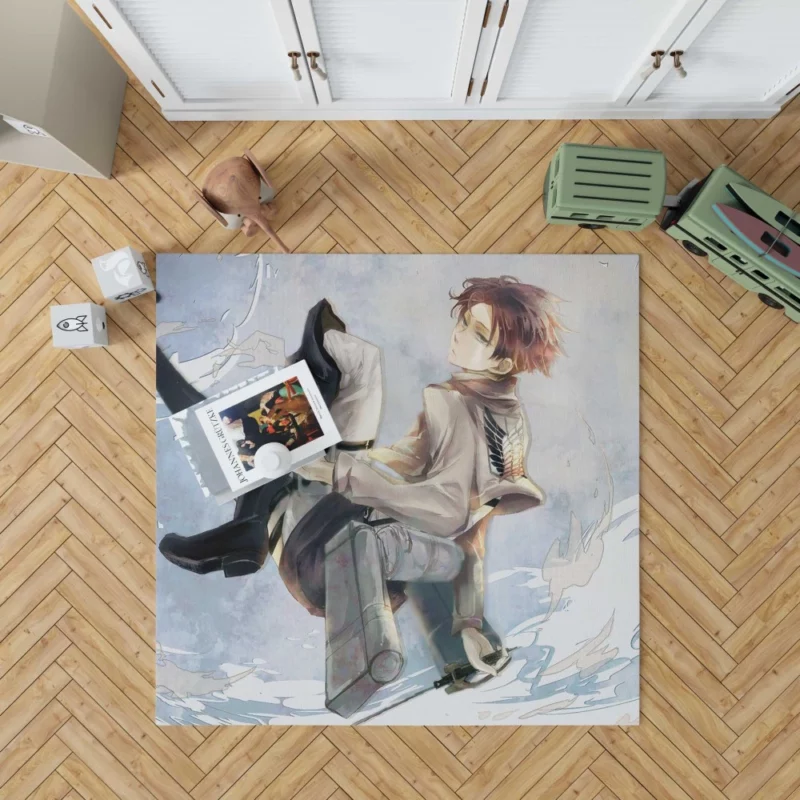 Levi Ackerman Unseen Power Anime Rug