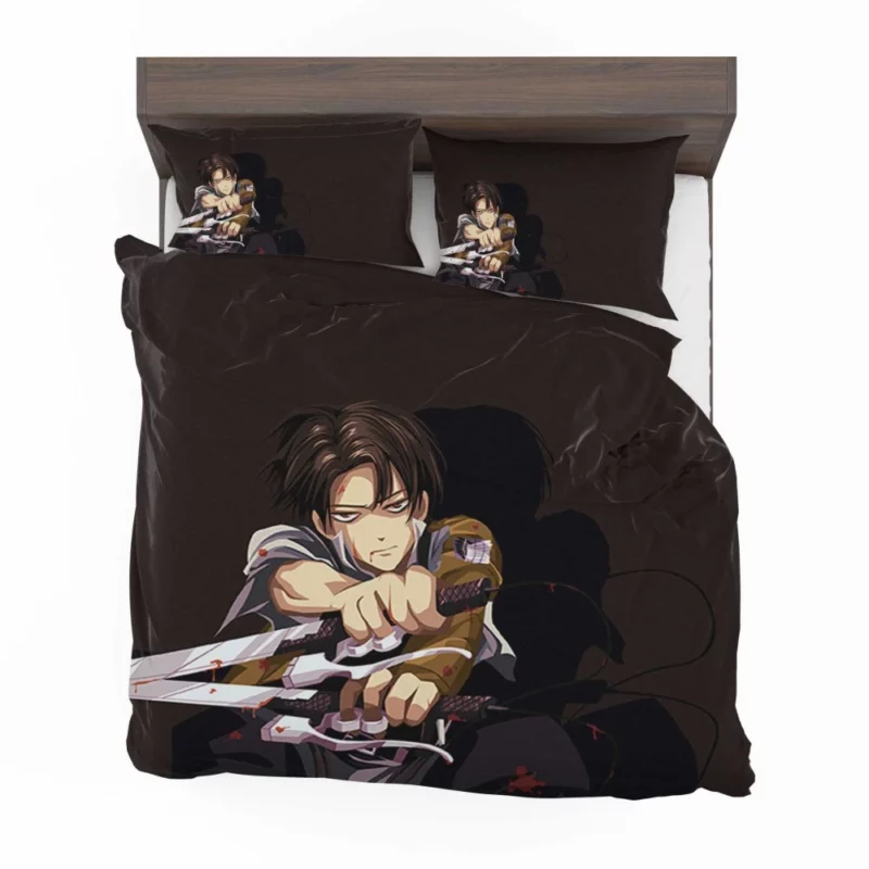 Levi Ackerman Unstoppable Force Anime Bedding Set 1