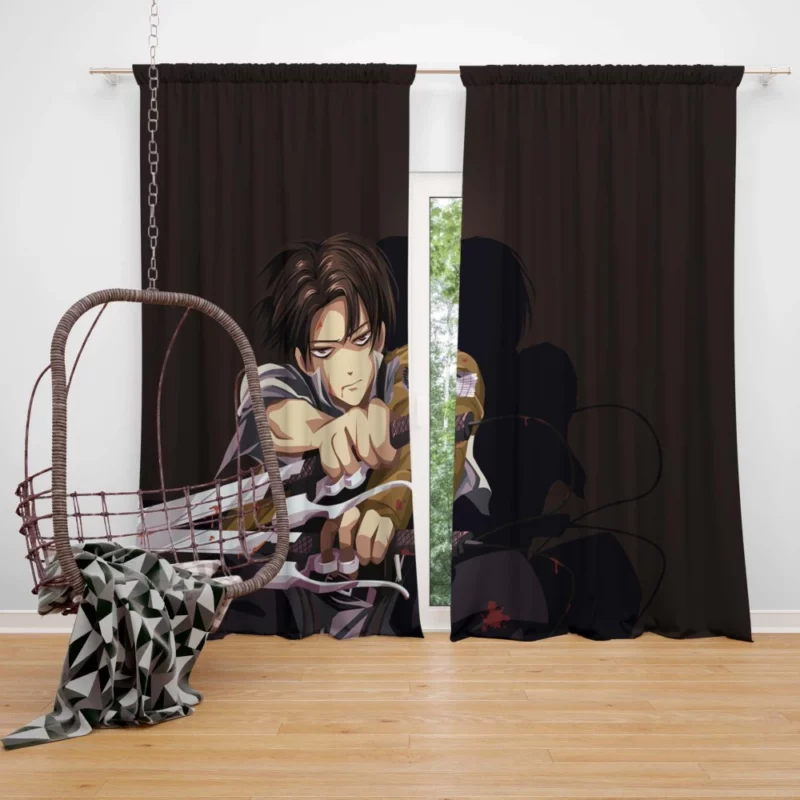 Levi Ackerman Unstoppable Force Anime Curtain