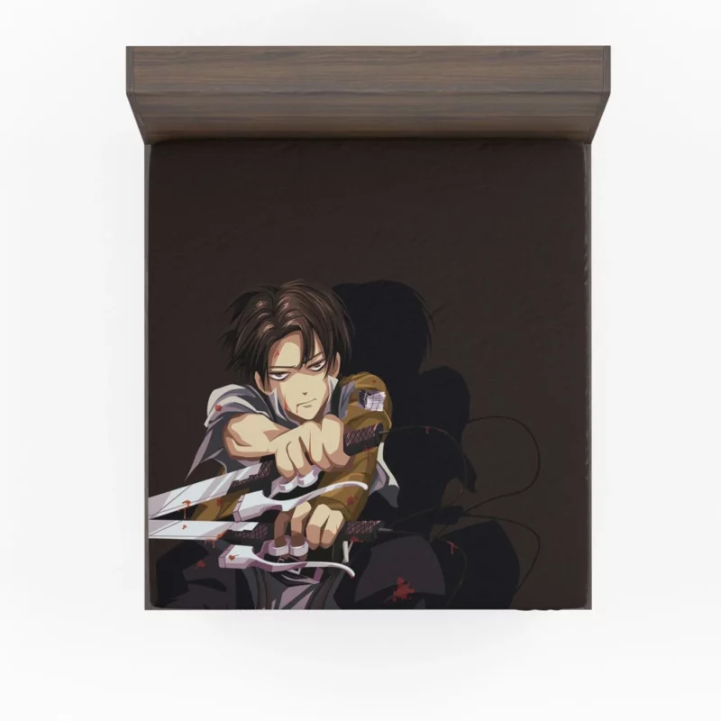 Levi Ackerman Unstoppable Force Anime Fitted Sheet