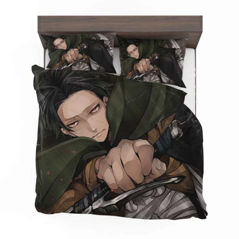 Levi Ackerman Unyielding Force Anime Bedding Set 1