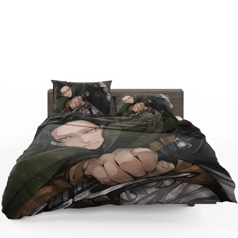 Levi Ackerman Unyielding Force Anime Bedding Set